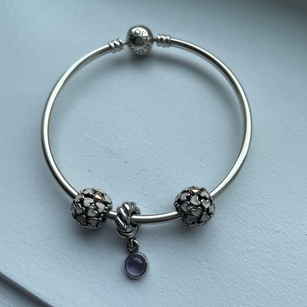 Pandora bracelet and charms